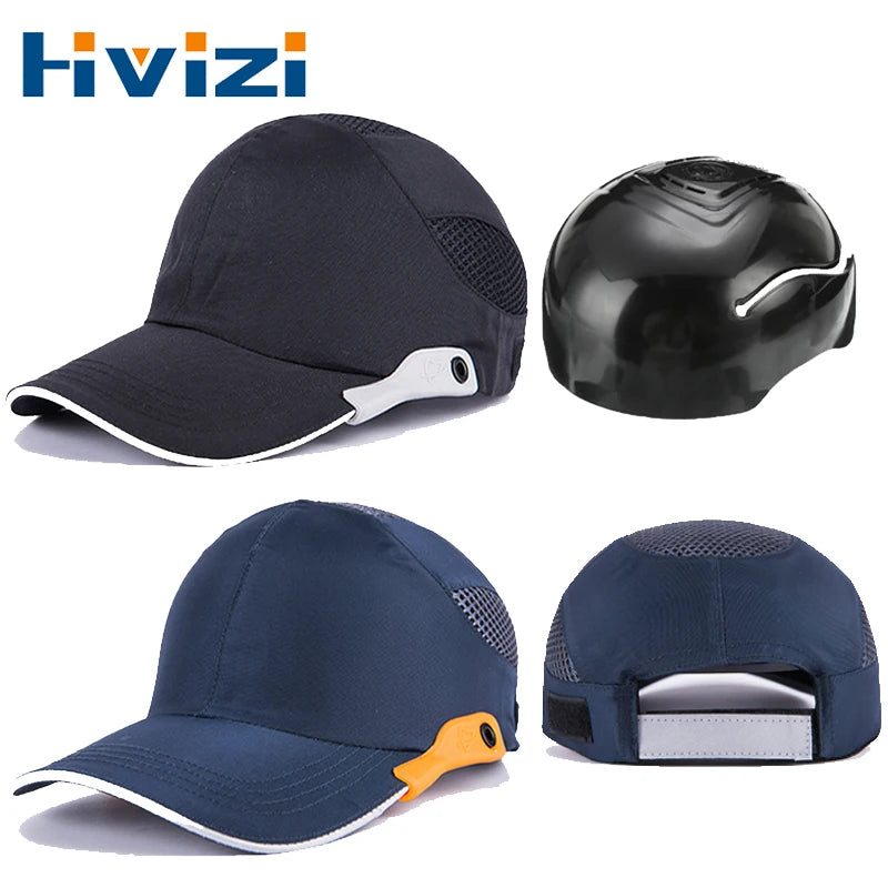 Hivizi Bump Cap Safety Helmet Work Safety Hat Breathable Summer Security Lightweight Helmets Baseball For Construction Workers