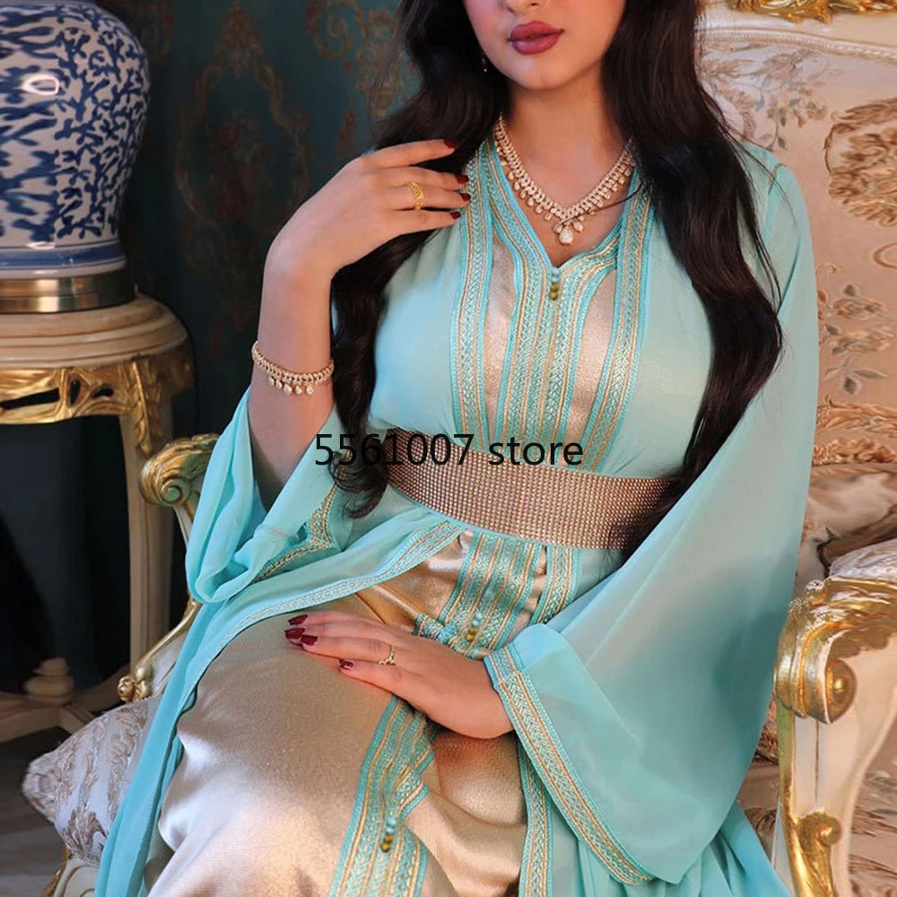 Ramadan Kaftan Abaya Dubai Turkey Islam Arabic Women Muslim Hijab Dress Sets Caftan Robe Longue Djellaba Kimono Femme Musulmane