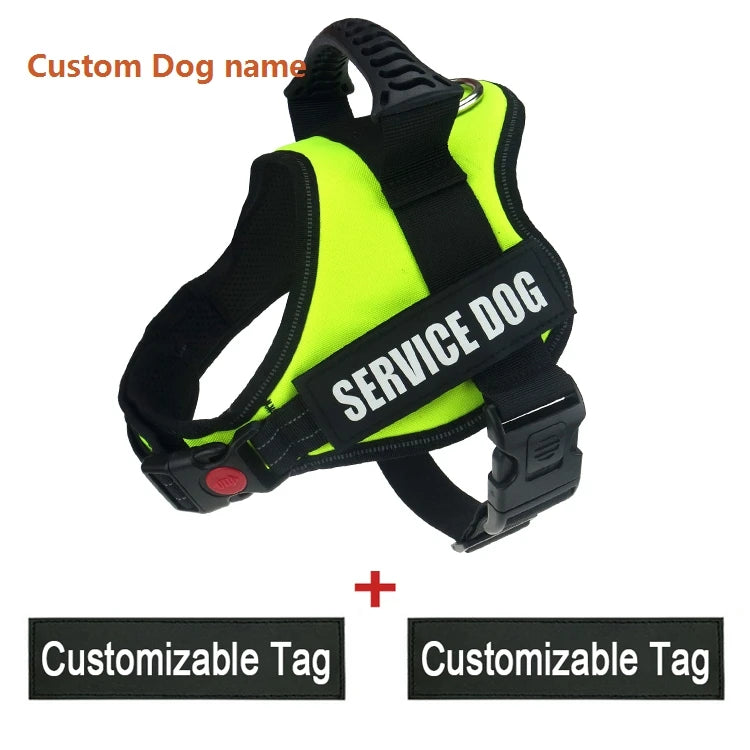 K9 Dog harness Nylon Adjustable customize dog name for dogs vest collar small large Chihuahua husky dog accessories dropshipping