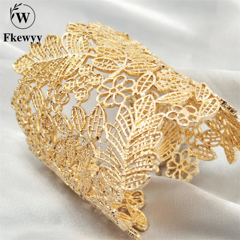 Fkewyy Luxury Bracelets For Women Punk Accessories Designer Weave Jewelry Retro Cuff Bracelets Relief Geometry Luxury Jewelry