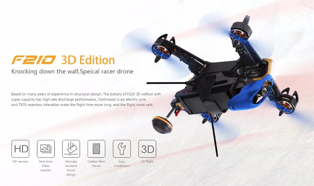 (In stock) Original Walkera F210 3D BNF Without Transmitter Racing Drone Quadcopter with OSD / 700TVL Camera BNF