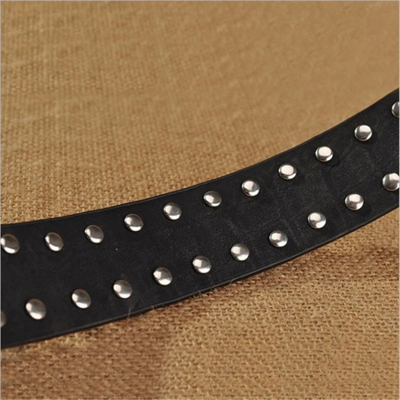 SupSindy Women Belt Pin Buckle Luxury Brand Designer Rhinestones Rivets Leopard Print PU Leather Belts for Women Jeans Waistband