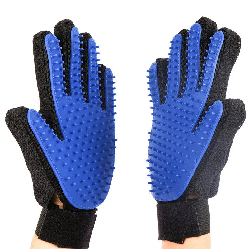 New Silicone Dog Toy for Brush Glove Deshedding Gentle Efficient Pet Grooming Glove Dog Bath Cat Cleaning Supplies Accessories