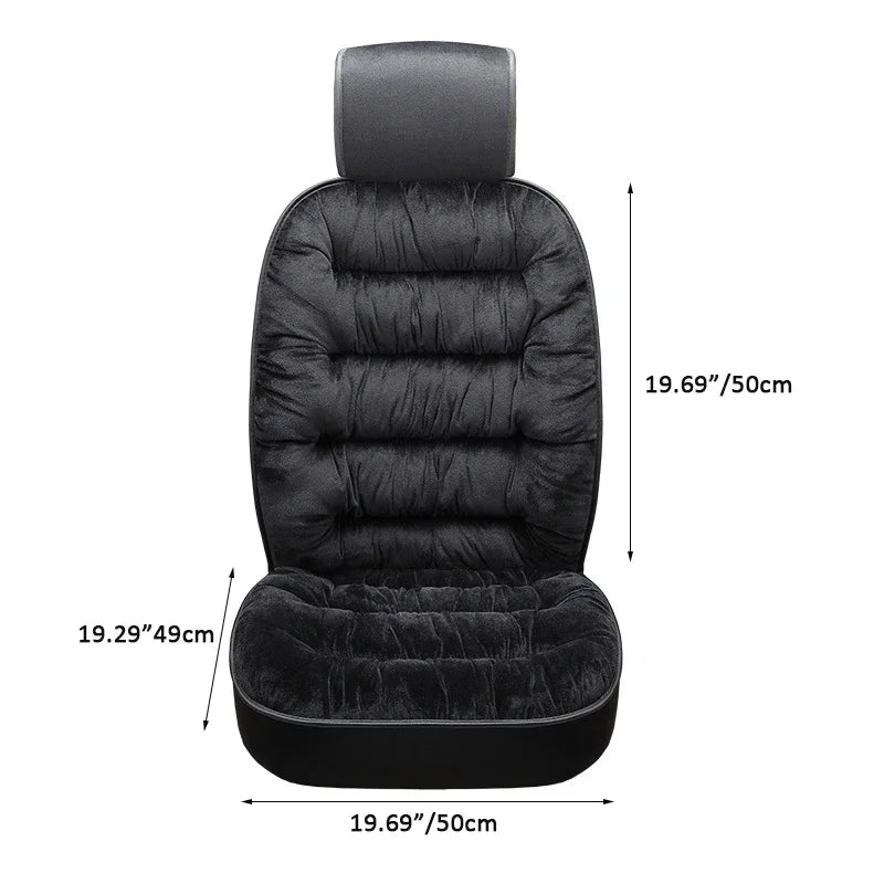 Car Seat Covers Car Front Plush Seat Cushion Comfortable Protection Pad Winter Warm Car Seat Cushion Car Accessories