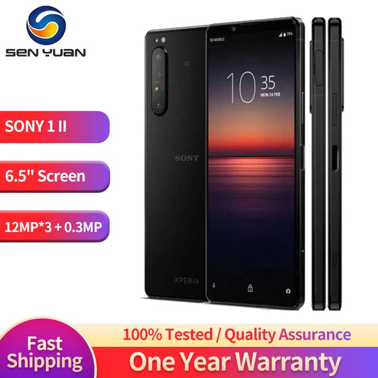 Sony Xperia 1 II 1ii 5G Mobile Phone 6.5'' 8GB+128GB/256GB 12MP*3+8MP Sony xperia 1II CellPhone Octa Core  Phone