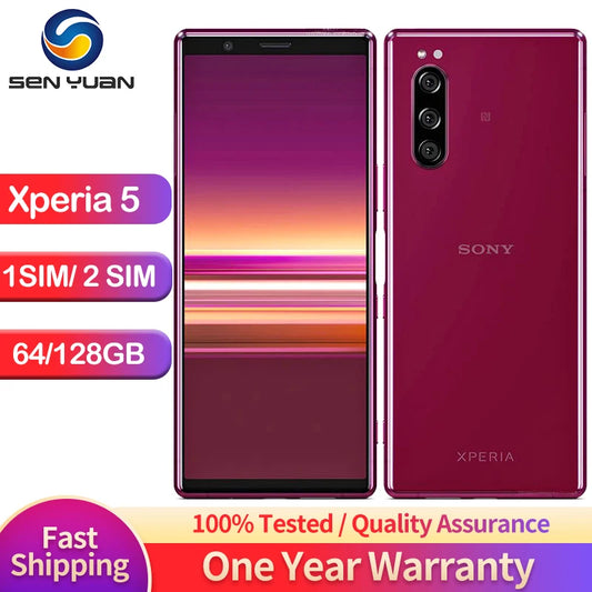 Sony Xperia 5 J8210 J9210 Japanese version 6G 64GB/128GB ROM 12MP 6.1" 4G LTE Snapdragon 855 NFC Original Unlocked Mobile phone