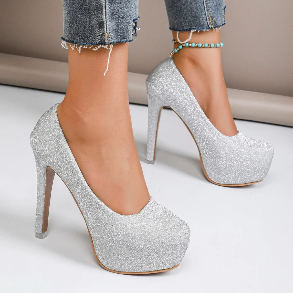 Women Pumps Summer New Stiletto Sexy High Heels Casual Plus Size Pumps Platform Luxury Wedding Shoes for Women Zapatos De Mujer