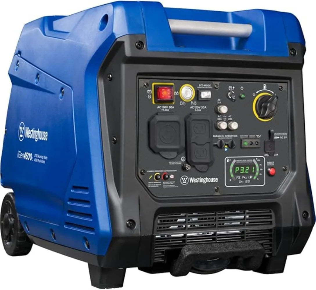 Outdoor Power Equipment Super Quiet Portable Inverter Generator Gas & Propane Powered RV Ready CO Sensor Parallel Capable