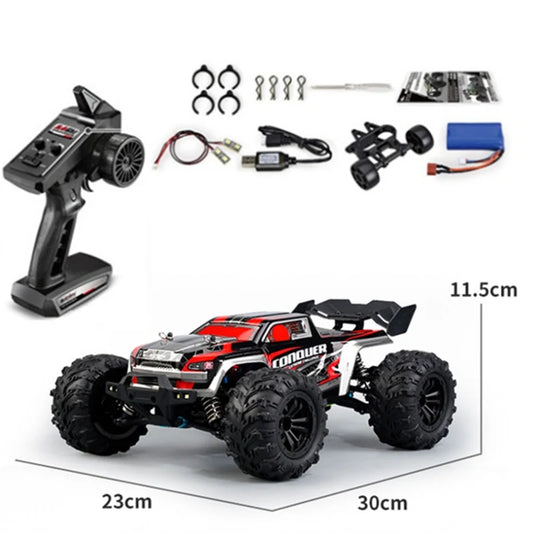 4x4 Drive Remote Control Car 2.4G High Speed Drift RC Car 4WD Led Light Off-Road Vehicle Toys Accessories For Adult Kids Gift