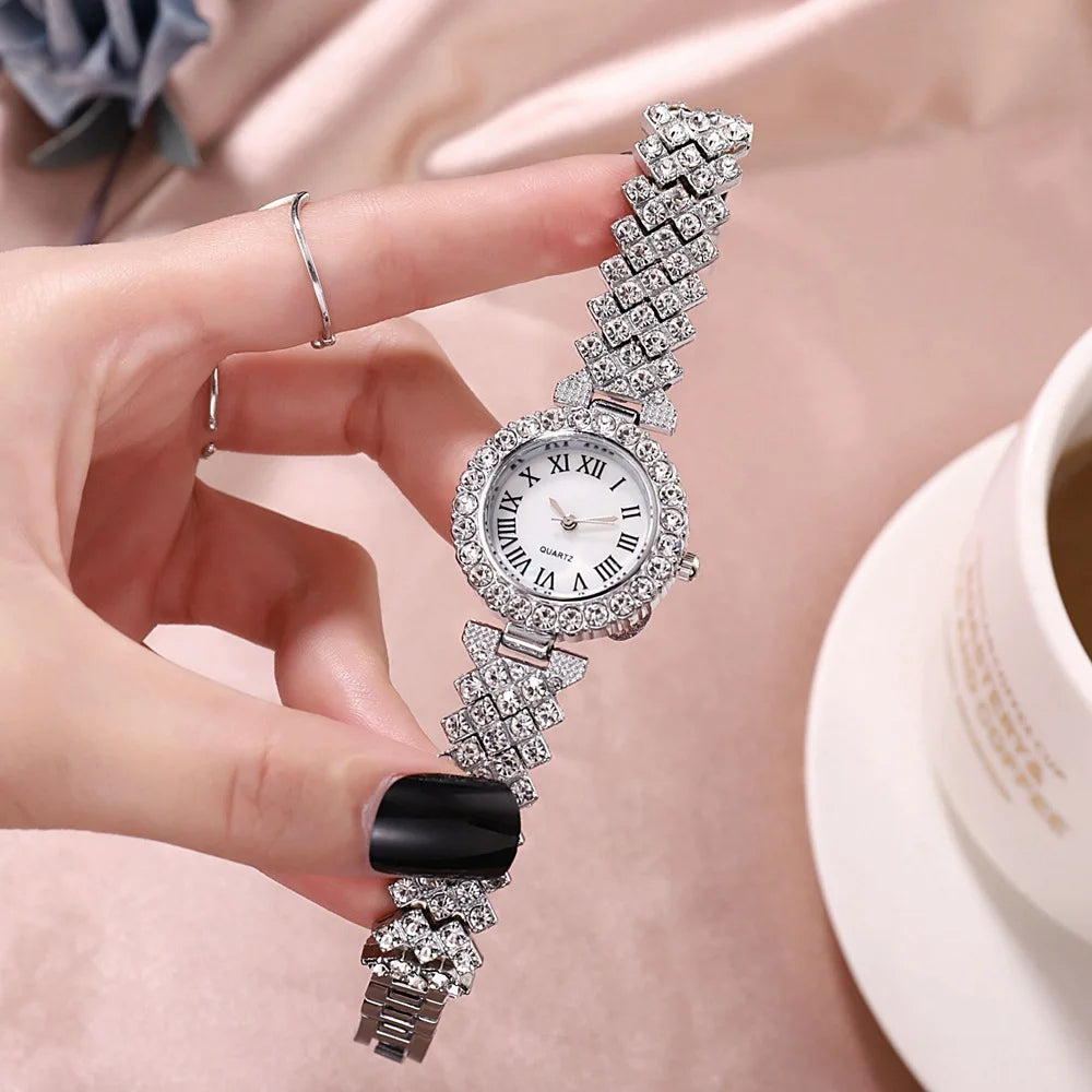 Watch for Women Watches 2023 Best Selling Products Luxury Watch Watch Bracelet Set Diamond Steel Band