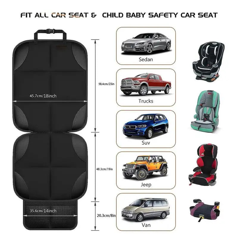 Carseat Cover For Car Back Seat Cover With Mesh Pockets Oxford Cloth Car Seat Mat Automotive Seat Protector For Baby And Pets