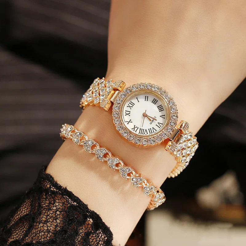 Watch for Women Watches 2023 Best Selling Products Luxury Watch Watch Bracelet Set Diamond Steel Band