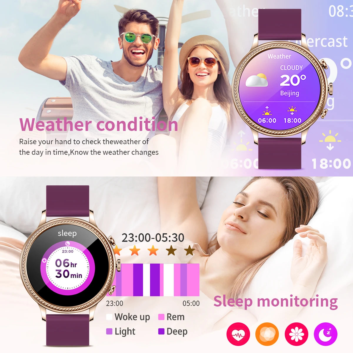 LIGE 2024 Women Smartwatch Ladies Smart Watches for iOS Apple iPhone and Android HUAWEI Xiaomi Digital Watch Girl Smart Bracelet