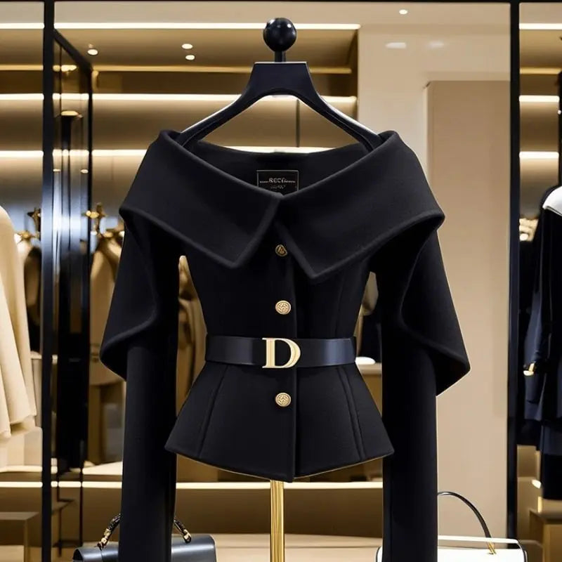 Chic Casual Short Jacket Women's Outwear 2025 Autumn Winter New High-End Slim Single-Breasted Small Chanel Style Coat Top