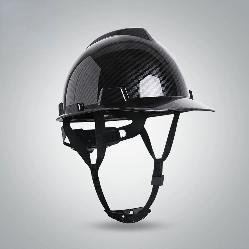 Carbon Fiber Color Work Safety Helmet With Vents ABS Industrial Head Protection Construction Hard Hat CE EN397 Standard