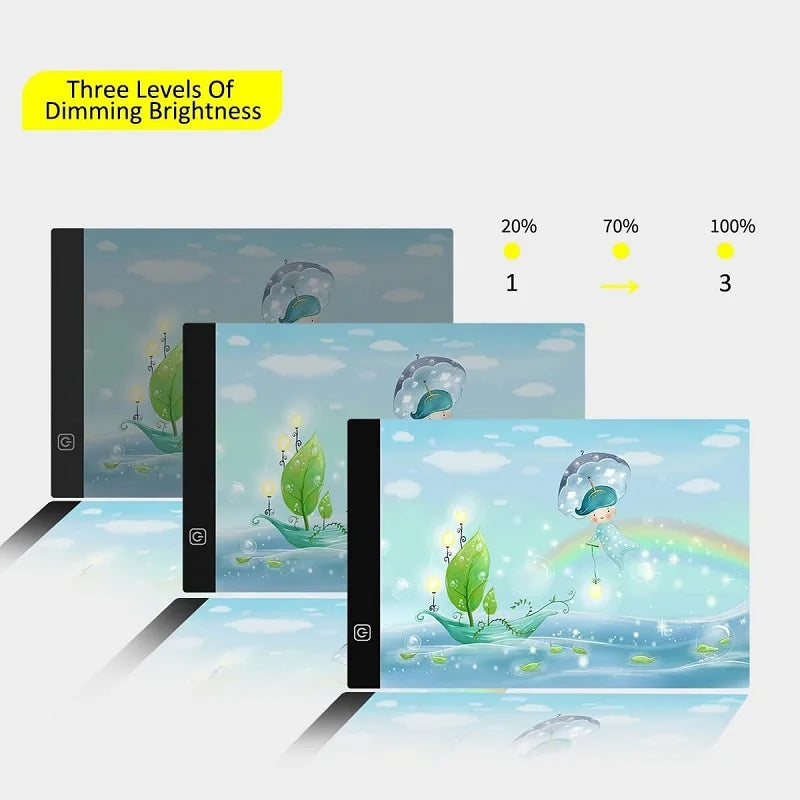 A5 LED Drawing Tablet Digital Graphics Pad USB LED Light Pad  Electronic Art Graphic Painting Writing Table For Children