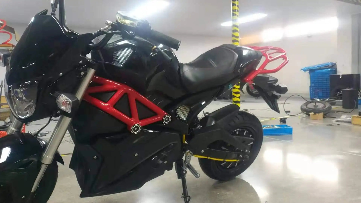 2000W  Powerful Fast Racing Automotor Electric Motorcycle Cool E Bike Electric Motorcycle for Adults