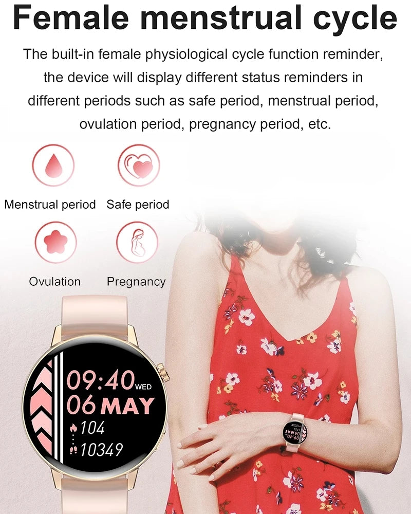 Xiaomi Mijia Women's Smart Watch Bluetooth Call Full Screen Touch Waterproof Watch Ladies Heart Rate Health Monitor Smart Watch