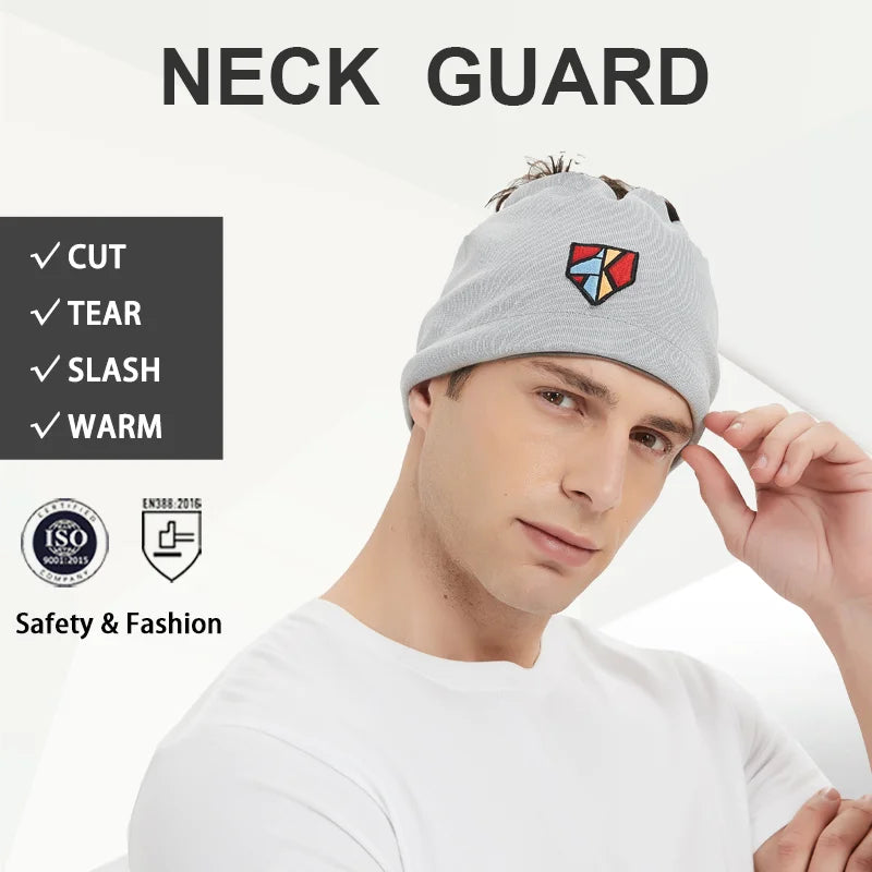 Protective Mask New Safety Helmet Soft Neck Guard Head Face and Neck Protector Cut Resistant Prevent Violence Men Women Wear