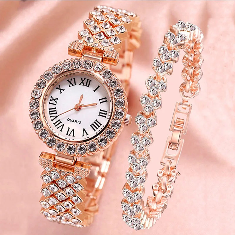 Watch for Women Watches 2023 Best Selling Products Luxury Watch Watch Bracelet Set Diamond Steel Band