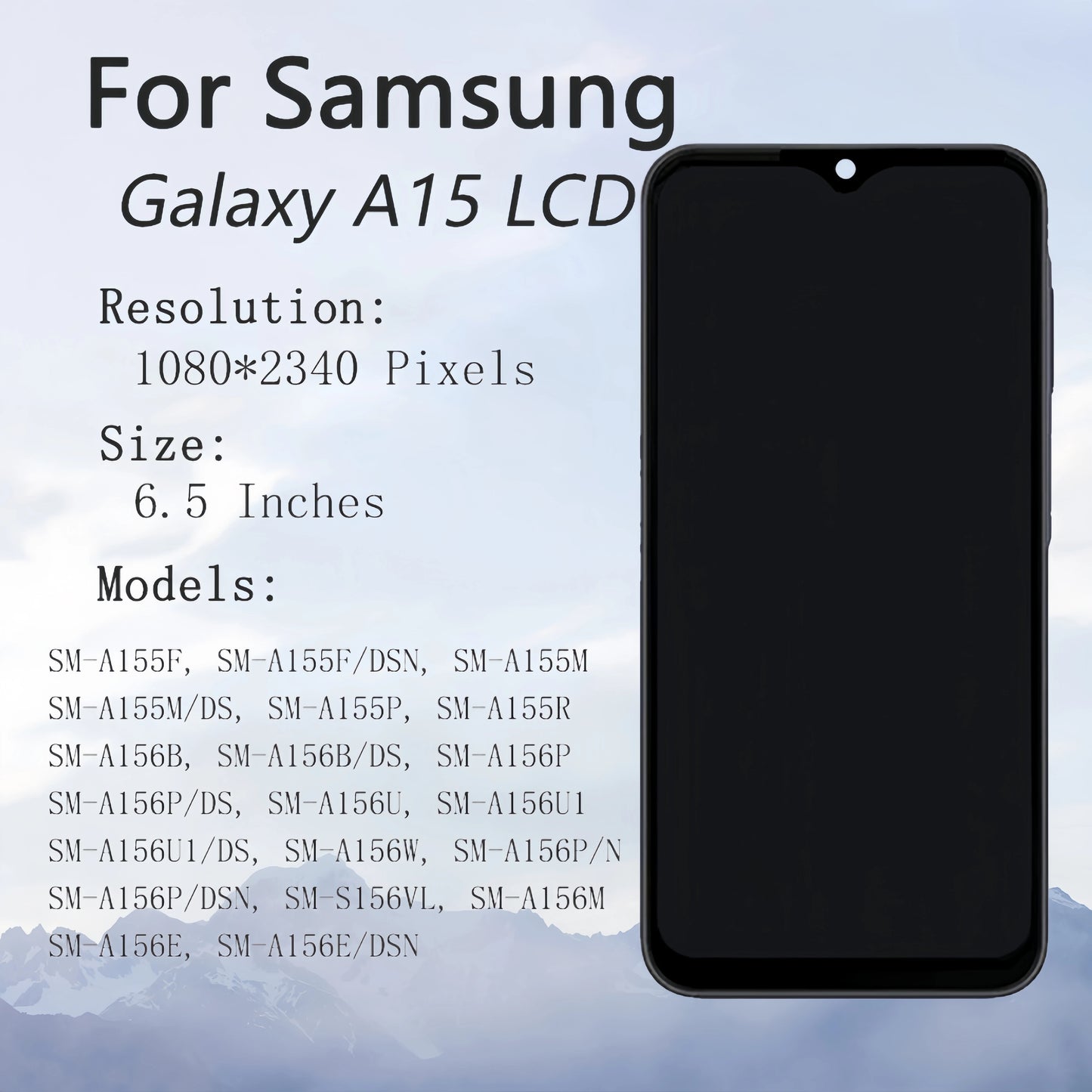 For Samsung Galaxy A15 5G A156 SM-A156B A155F A156M A155F/DSN A156P LCD Display Touch Screen Digitizer Assembly Replacement