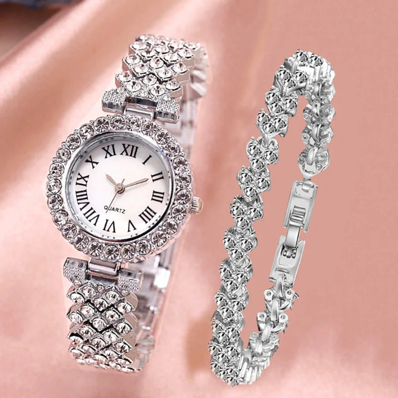 Watch for Women Watches 2023 Best Selling Products Luxury Watch Watch Bracelet Set Diamond Steel Band