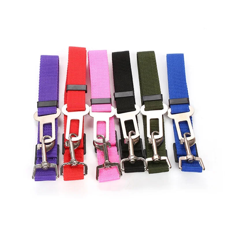 Adjustable Leash Dog Car Seat Belt Safety Protector Outdoor Travel Dog Pet Accessories Breakaway Solid Car Harness Pet Supplies