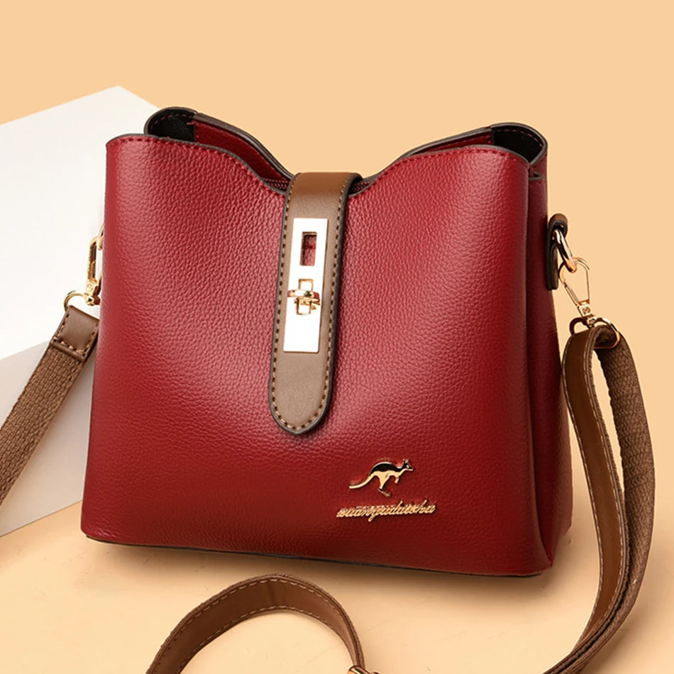 High Quality Genuine Ladies Purses and Handbags Luxury Leather Handbags Women Bags Designer Shoulder Hand Bags For Women 2024