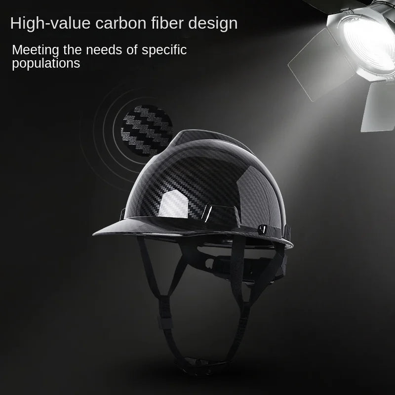 Carbon Fiber Color Work Safety Helmet With Vents ABS Industrial Head Protection Construction Hard Hat CE EN397 Standard