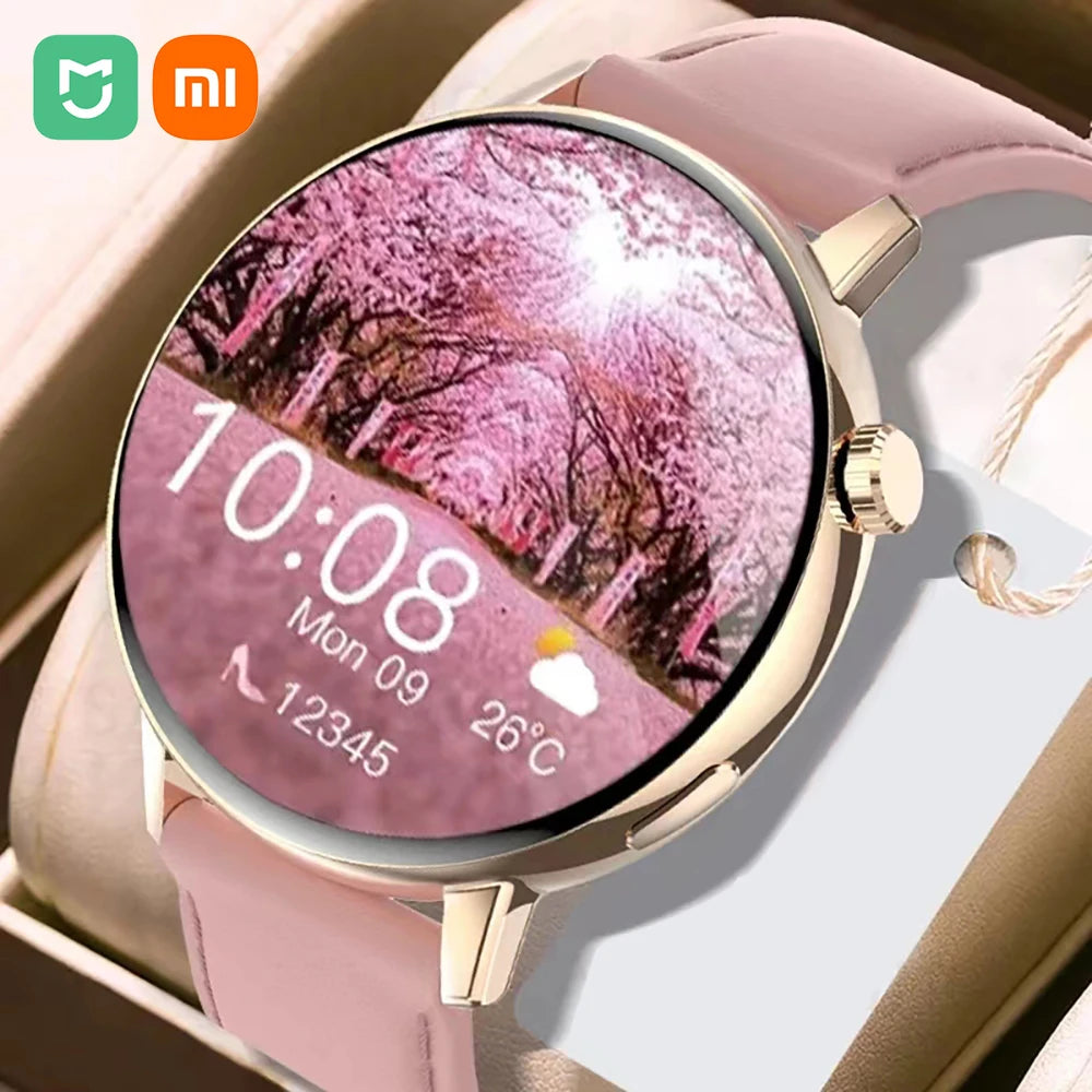 Xiaomi Mijia Women's Smart Watch Bluetooth Call Full Screen Touch Waterproof Watch Ladies Heart Rate Health Monitor Smart Watch