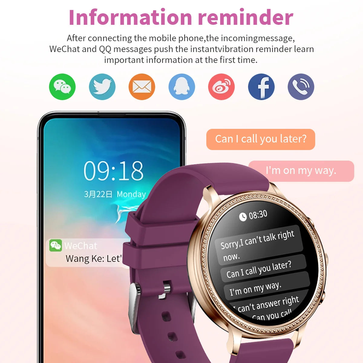 LIGE 2024 Women Smartwatch Ladies Smart Watches for iOS Apple iPhone and Android HUAWEI Xiaomi Digital Watch Girl Smart Bracelet