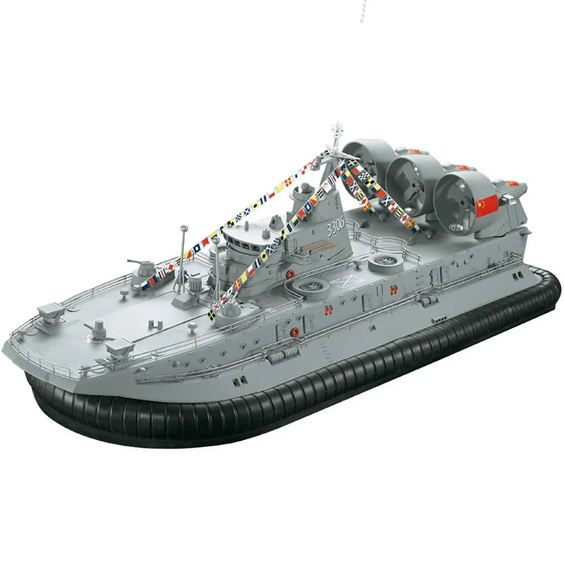 1/110 Hovercraft Bison Large Air Cushion Landing Ship Amphibious 50cm Rechargeable Remote Control Boat