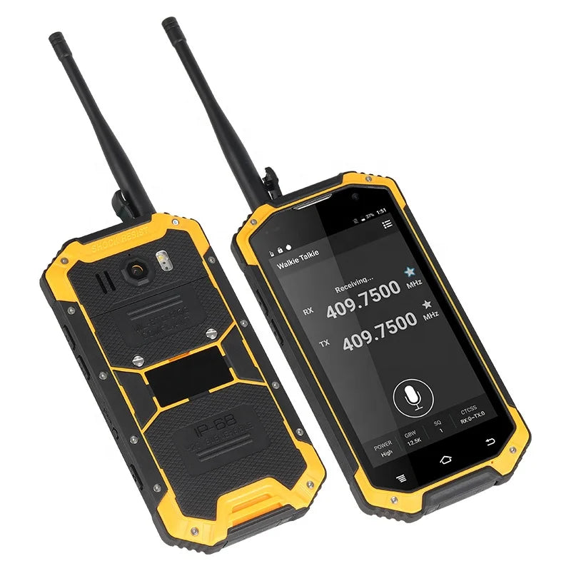 High End DMR UHF VHF Radio Talkie Walkie Big 5100mAh Battery 4.7'' Corning Gor illa IV Screen 13MP Camera Android Mobile Phone