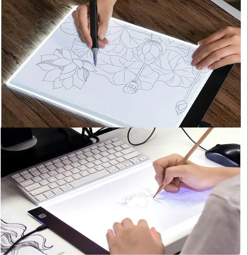 A5 LED Drawing Tablet Digital Graphics Pad USB LED Light Pad  Electronic Art Graphic Painting Writing Table For Children