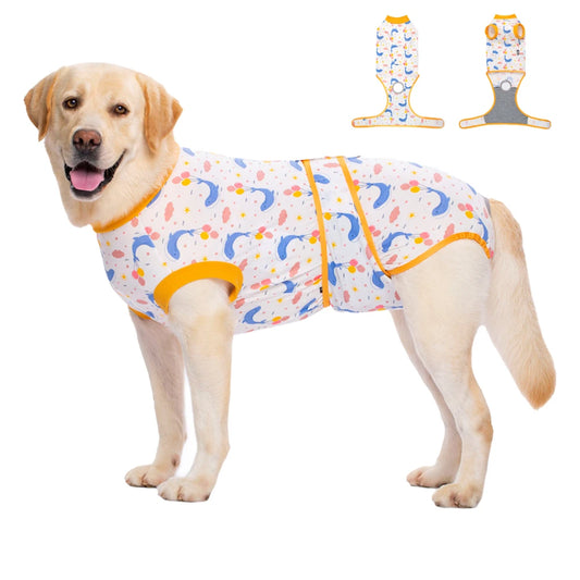 Recovery Suit for Dogs After Surgery Prevent Licking Pet Recovery Shirt for Large Dogs Abdominal Wounds Bandages Pet Dog Clothes