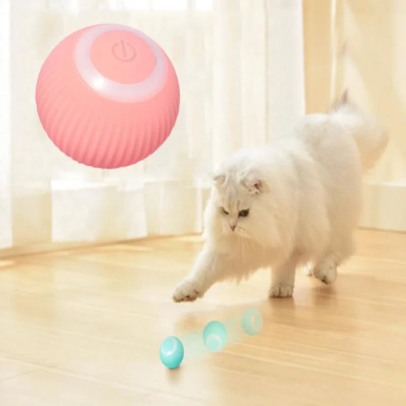 Smart Cat Toys Automatic Rolling Ball Electric Cat Toys Interactive For Cats Training Self-Moving Kitten for Indoor Interactive