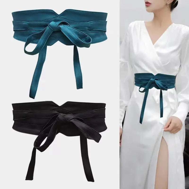 Designer Luxury Fashion Soft Belt Women's Belt Decoration Slim Fitting Smooth Long Waist Seal Skirt Coat Accessories New Style