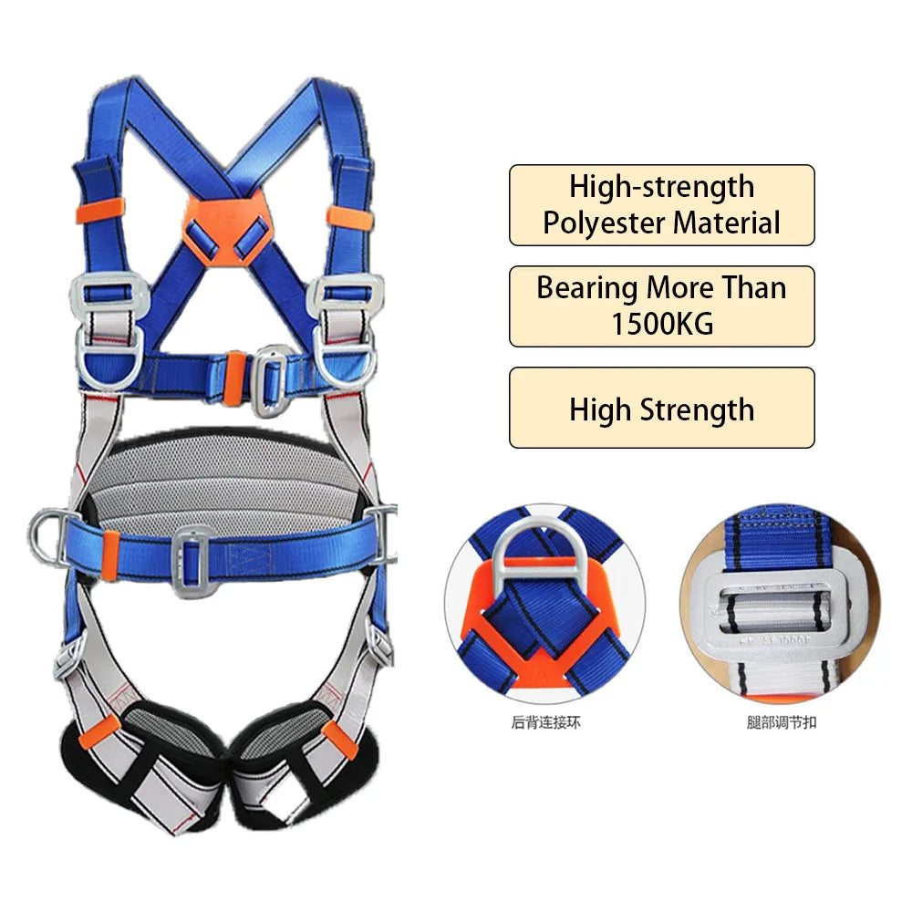 Aerial Work Safety Belt Construction Protection High-altitude Rock Climbing Outdoor Expand Training Full Body Harness Safe Rope