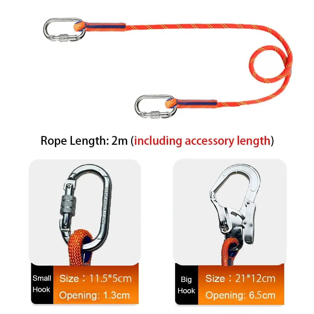 Full Body High Altitude Work Safety Harness Five-point Safety Belt/Rope Outdoor Climbing Training Construction Protect Equipment