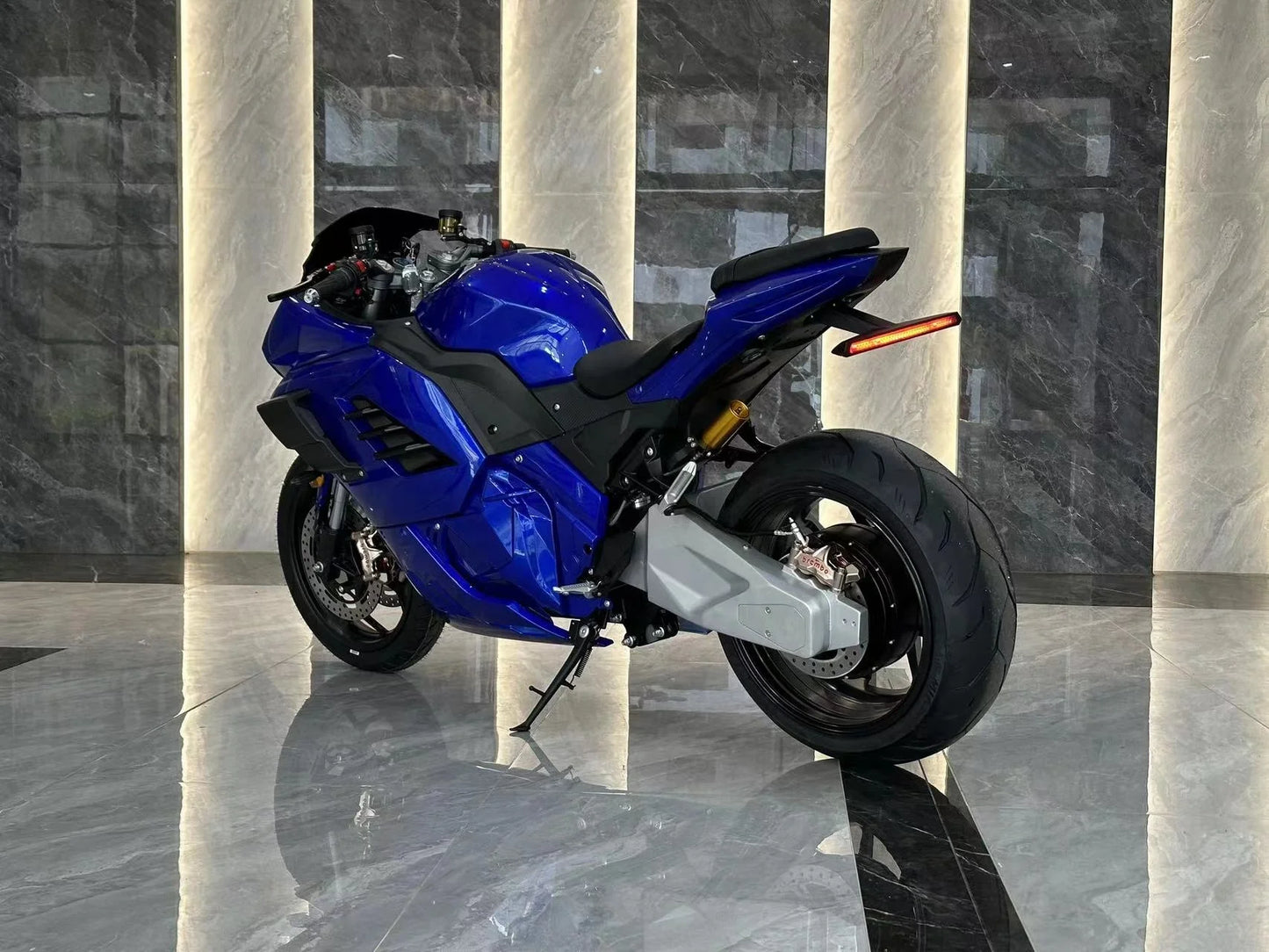 Hot selling high quality 8000w center motor speed 150km/h racing electric motorcycle single swing arm motorcycle