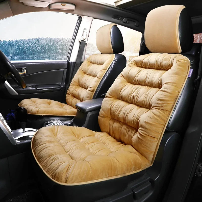 Car Seat Covers Car Front Plush Seat Cushion Comfortable Protection Pad Winter Warm Car Seat Cushion Car Accessories