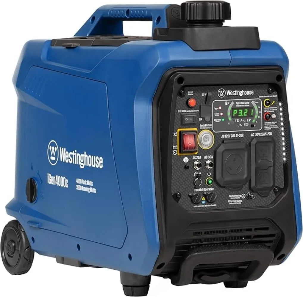 Outdoor Power Equipment Super Quiet Portable Inverter Generator Gas & Propane Powered RV Ready CO Sensor Parallel Capable