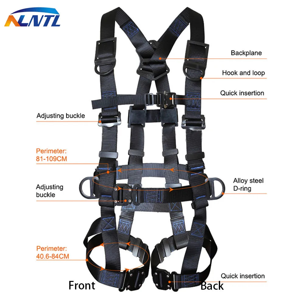 Aerial Work Safety Belt Construction Protection High-altitude Rock Climbing Outdoor Expand Training Full Body Harness Safe Rope