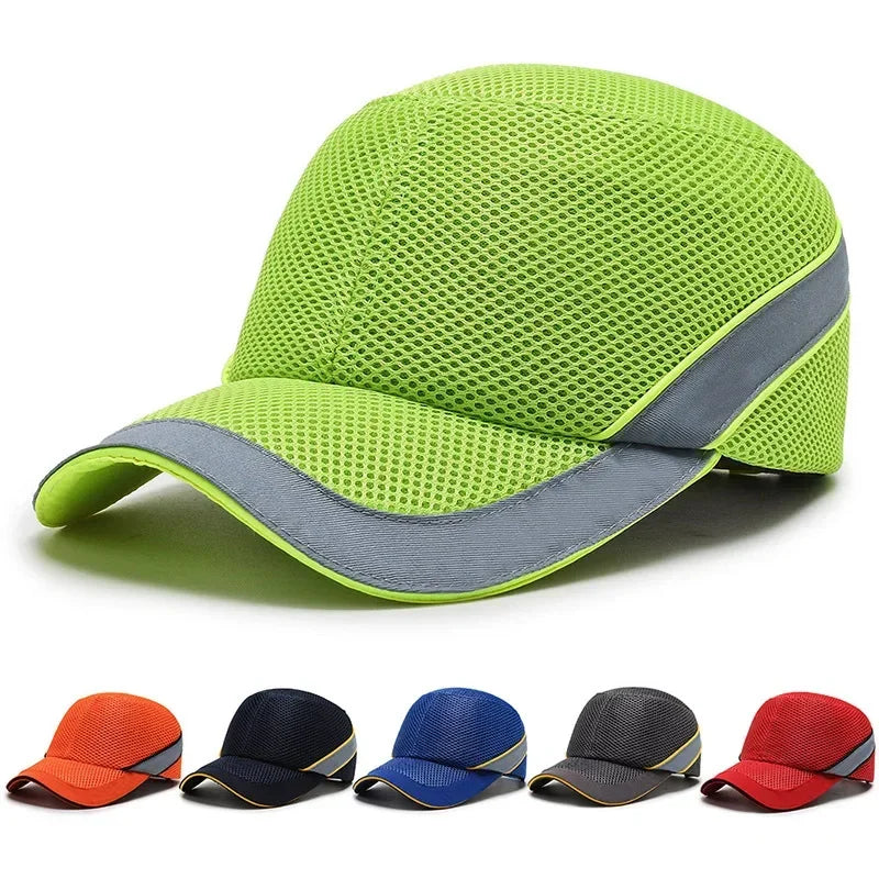 Red Work Safety Bump Cap Anti-Collision Hard ABS Inner Shell Protective Helmet for Home Work Factory Carrying Head Protection